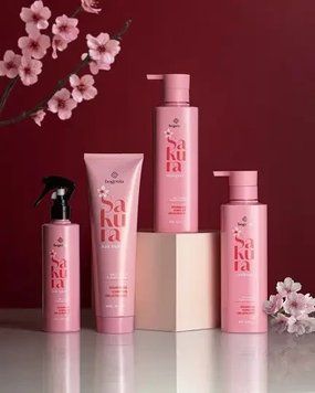 Набір для волосся Sakura Bogenia шампунь + кондиціонер + маска + термозахист Bogenia фото